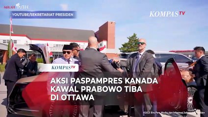Sigap! Aksi Paspampres Kanada Kawal Presiden Prabowo Tiba di Ottawa