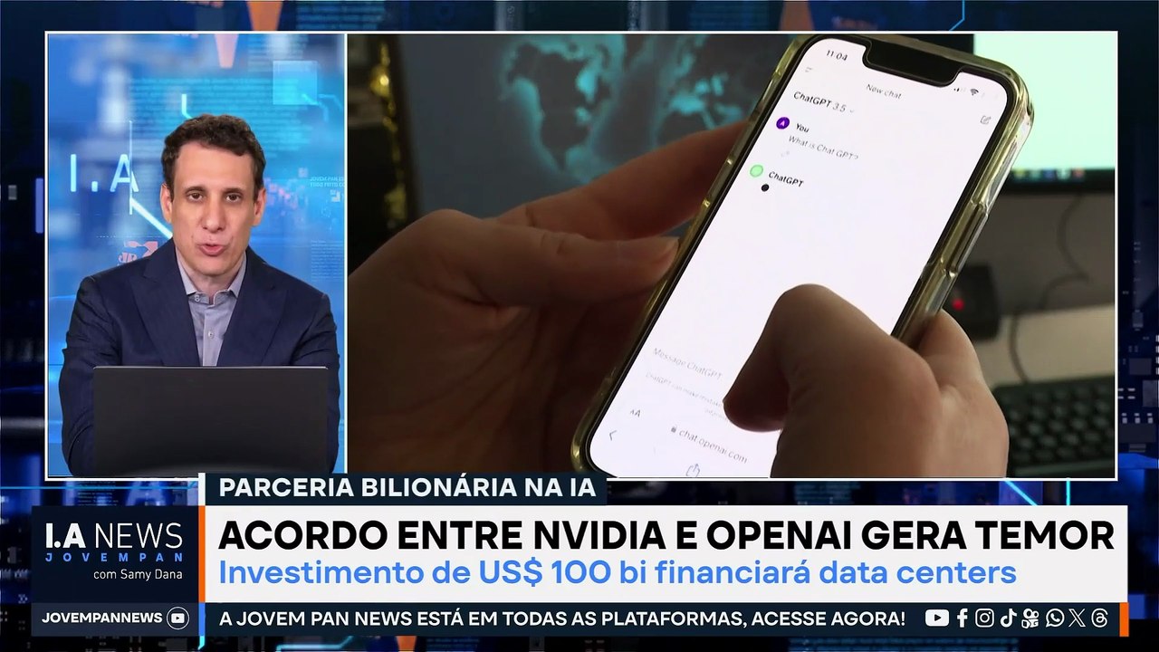 Samy Dana: Parceria entre OpenAI e Nvidia gera temor no mercado de inteligência artificial | IA NEWS
