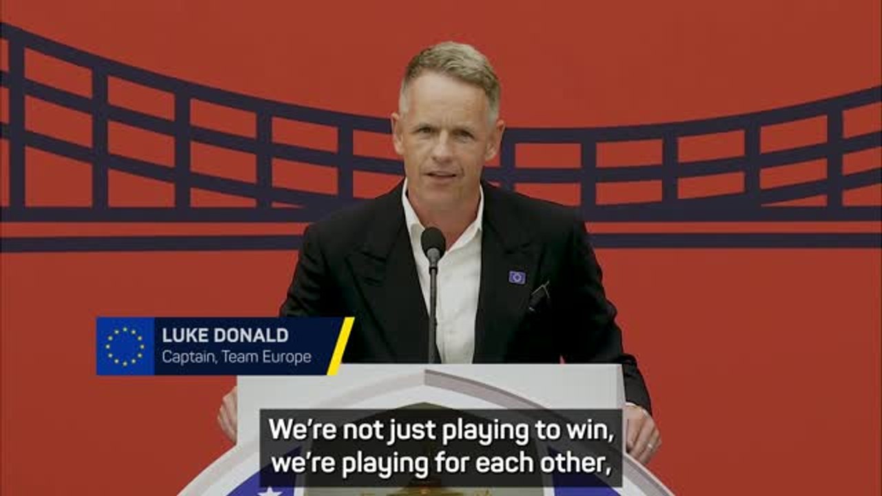 Europe are 'fuelled by something money cannot buy' - Donald on Ryder Cup