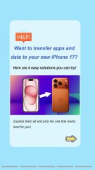 3 Ways to Transfer Apps from iPhone to iPhone 17