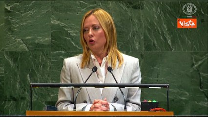 Meloni all'Onu: I "piani verdi" portano deindustrializzazione