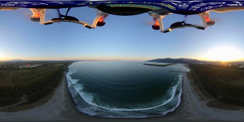 ＜AIで画質改善＞ドローンで145mまでイッキ上昇 in 柏原海岸【空撮×VR】