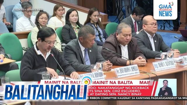 Dating DPWH Usec. Bernardo - Nakatanggap ng kickback sa flood control projects sina Sen. Chiz Escudero, dating Sen. Bong Revilla, at dating Sen. Nancy Binay | Balitanghali