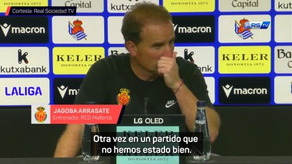 RUEDA de PRENSA de JAGOBA ARRASATE tras el REAL SOCIEDAD vs MALLORCA