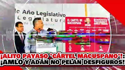 🔥🚨¡ALITO HACE EL RIDÍCULO CON “CÁRTEL de MACUSPANA”! ¡ADÁN y AMLO NI PELAN SUS DESFIGUROS!