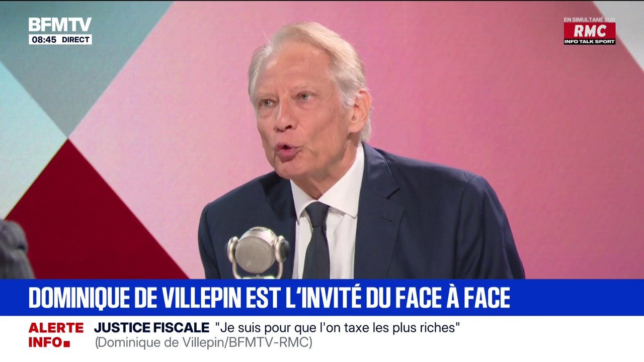 Avantages des anciens Premiers ministres: "Les chiffres qui sont sortis dans la presse ne correspondent pas à la réalité", assure Dominique de Villepin