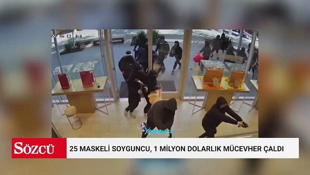 Kaliforniya’da 25 maskeli soyguncu, 1 milyon dolarlık mücevher çaldı