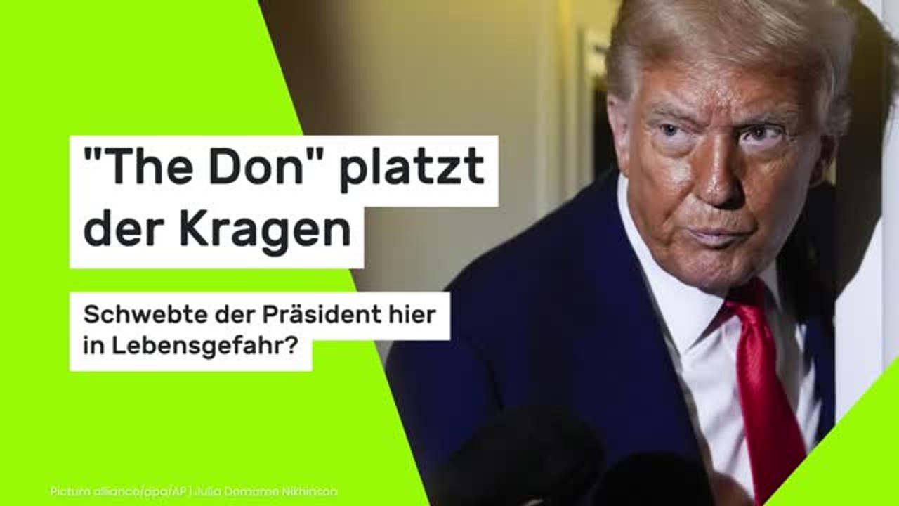 'The Don' platzt der Kragen - schwebte der Präsident hier in Lebensgefahr?