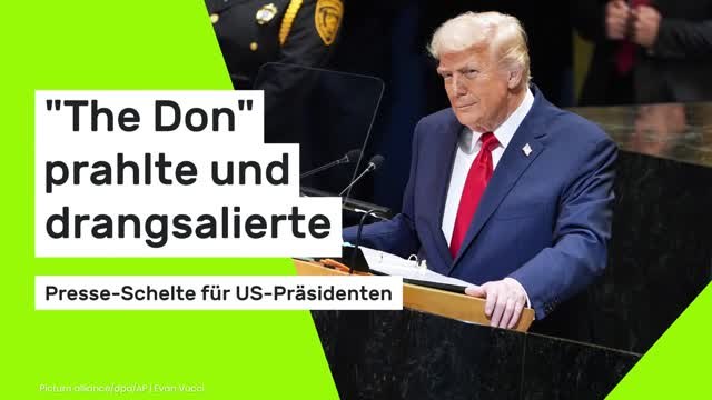 Donald Trump: The Don prahlte und drangsalierte - Presse-Schelte für US-Präsidenten