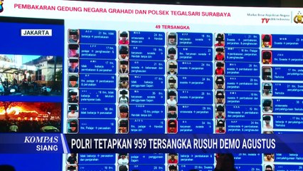 Bareskrim Ungkap Total 959 Tersangka Kerusuhan Demo Hingga Penjarahan Agustus Lalu | KOMPAS SIANG