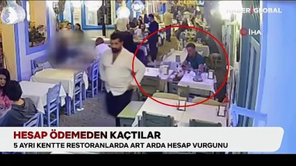 5 ayrı kentte yediler içtiler, hesap ödemeden kaçtılar