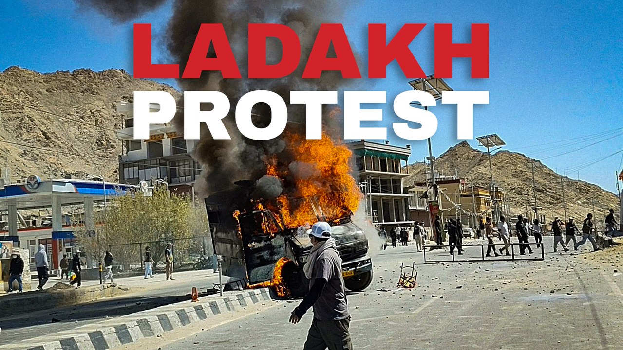 Ladakh Statehood Protest Turns Violent in Leh, BJP Office Set on Fire