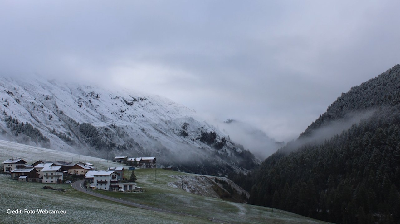 ? autunno e la prima neve ha gi? imbiancato l'Alto Adige