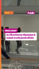 Nicolas Sarkozy : ses 3 fils arrivent au Tribunal de Paris pour le soutenir en cette journée décisive