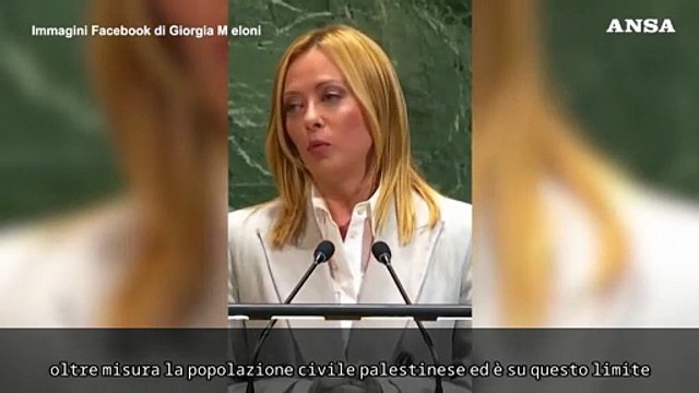 Meloni: Israele oltre i limiti, esca dalla trappola della guerra