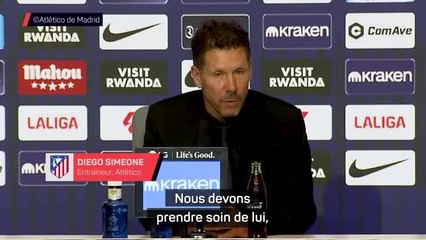 Atlético - Simeone: "Nous devons prendre soin d'Alvarez"