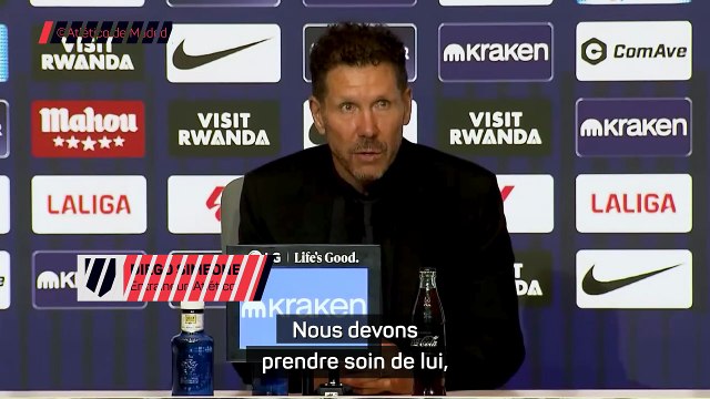 Simeone: Nous devons prendre soin d'Alvarez