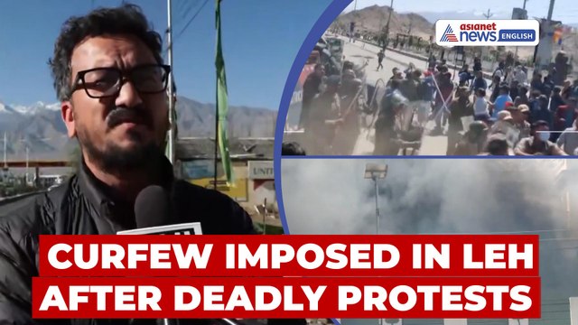 Leh After Violence Erupts Amid Wangchuk’s Hunger Strike; Curfew Imposed