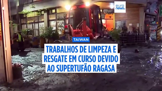 Ragasa enfraquece para tempestade tropical após matar 24 pessoas em Taiwan e nas Filipinas