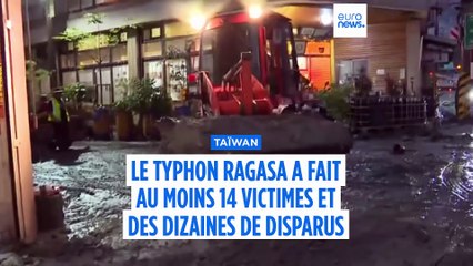 Après le passage du typhon Ragasa, l'heure est au nettoyage à Taïwan, en Chine et à Hong Kong