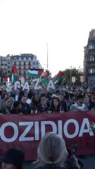 San Sebastián y el mundo del cine marchan a favor de Gaza