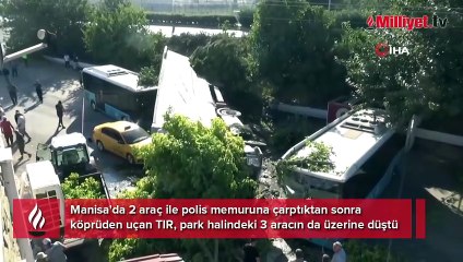 TIR, köprüden uçtu! Ölü ve yaralılar var