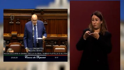 Flotilla, Crosetto: «Continueremo a lavorare perché non accada alcun incidente»