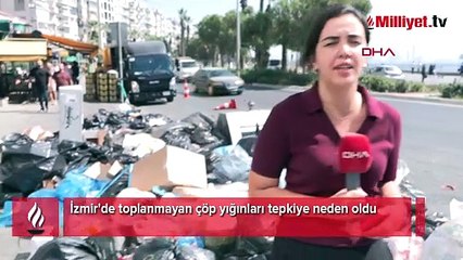 İzmir'de çöp yığınları tepkiye neden oldu