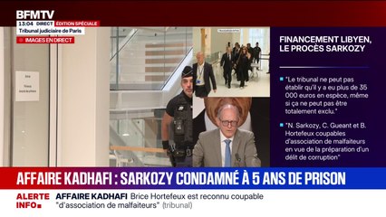 🔴 Affaire Kadhafi: Nicolas Sarkozy condamné à cinq ans de prison avec mandat de dépôt