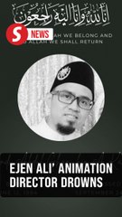 Newly married 'Ejen Ali' animation director drowns in Kinabatangan river