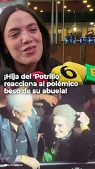 La hija del Potrillo reaccionó al beso de su abuelita que reventó las redes