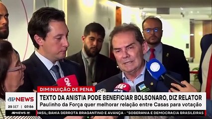 Relator do PL da Anistia diz que “Bolsonaro vai ser beneficiado”