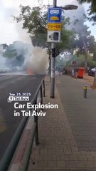 Car Explosion in Tel Aviv