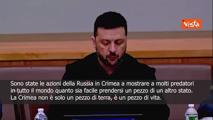 Zelensky: La Crimea non è un pezzo di terra ma di vita