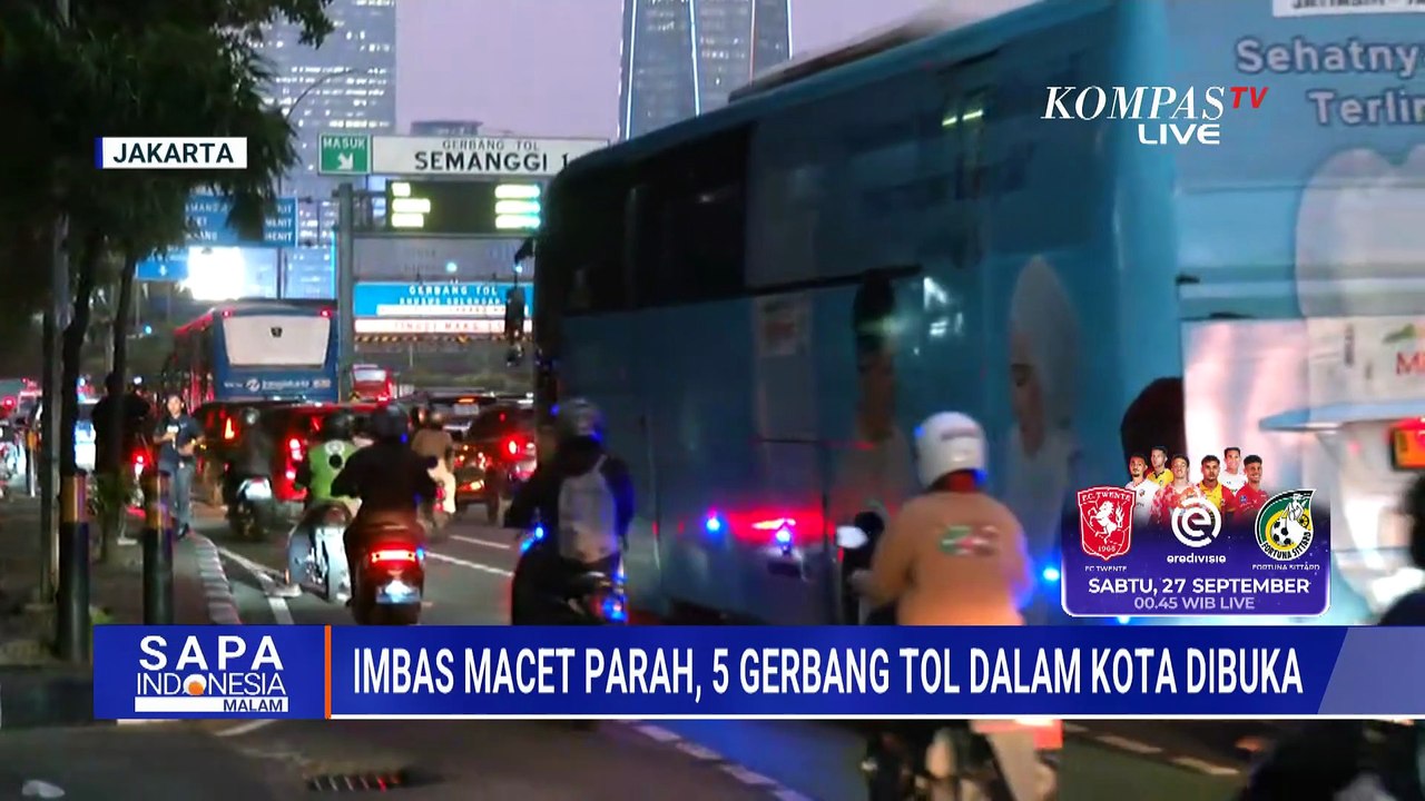 Terbaru! Pantauan Arus Lalin Arteri Gatot Subroto, Antrean di Gerbang Tol Semanggi 1 Masih Macet?