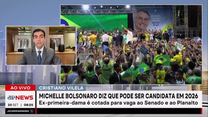 Michelle Bolsonaro diz que pode ser candidata em 2026; Beraldo e Vilela comentam