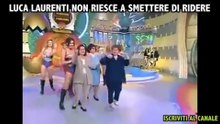 LUCA LAURENTI NON RIESCE A SMETTERE DI RIDERE