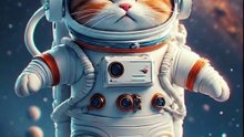 Napstronaut: The Sleepiest Space Cat in Zero Gravity! 😴🐱🚀