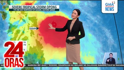 Bagyong Opong, posible pang lumakas bago tumama sa lupa; maraming lugar, isinailalim na sa wind signals | 24 Oras