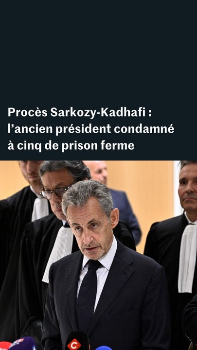 Nicolas Sarkozy s'exprime après sa condamnation à cinq ans de prison