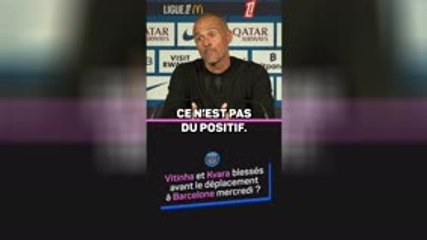 PSG - Luis Enrique : "Je ne peux rien dire sur les blessures de Kvara et Vitinha"