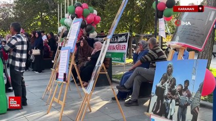 Karaman'da yüzlerce kişi Gazze için yürüdü
