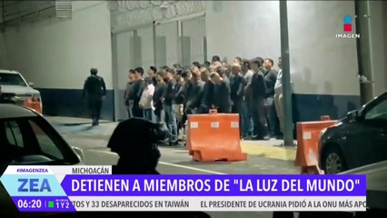 Detienen a 38 presuntos miembros de la iglesia la Luz del Mundo en Michoacán