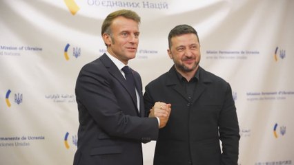 Reunión entre Macron y Zelenski en Nueva York