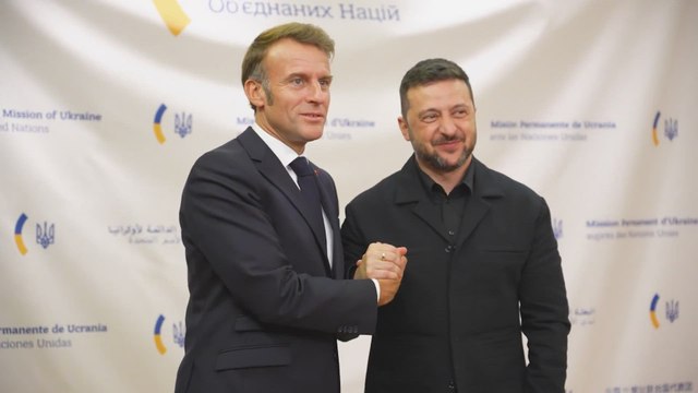 Reunión entre Macron y Zelenski en Nueva York