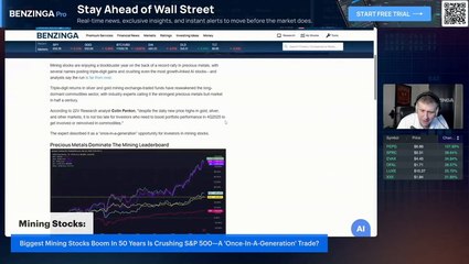 Biggest Mining Stocks Boom In 50 Years Is Crushing S&P 500—A 'Once-In-A-Generation' Trade?