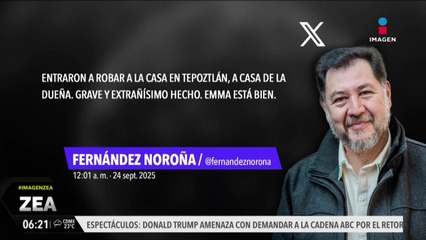 Casa de Fernández Noroña no fue robada, así lo afirma el secretario de Seguridad de Morelos