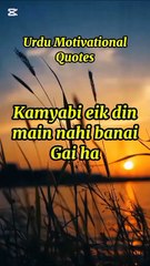 Kamyabi eik din main nahi banai Gai ha