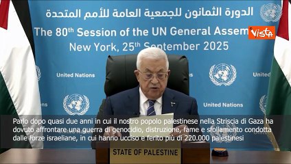 Abu Mazen (Anp): A Gaza in atto da due anni un genocidio