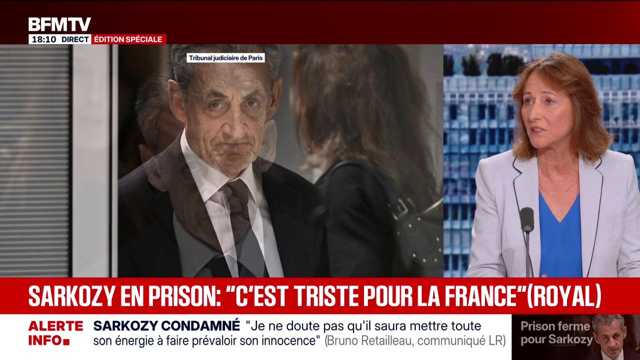 Condamnation de Nicolas Sarkozy: "Si tout ça s'était su avant, est-ce qu'il aurait eu l'investiture de ses propres électeurs", s'interroge Ségolène Royal, ancienne candidate à l'élection présidentielle de 2007